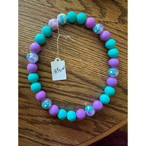 18 1/2 in Handmade pet necklace with elastic